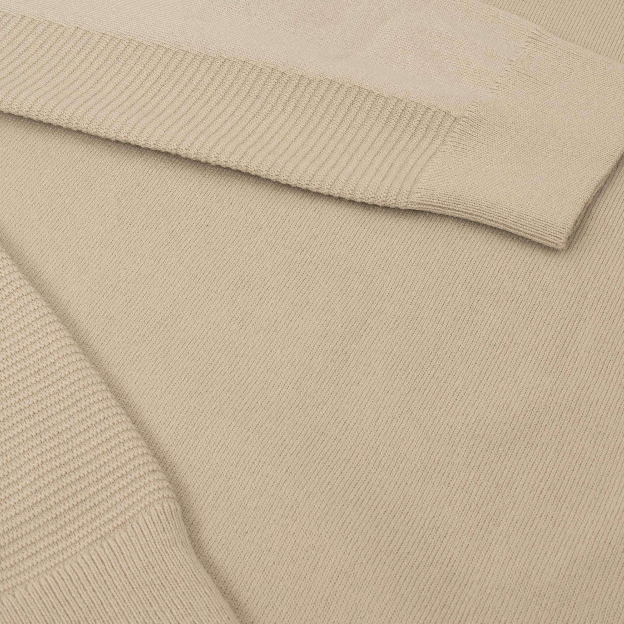Boss Momentum-X Mens Quarter Zip Sweater Light Beige